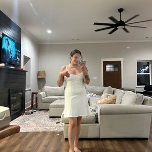 Elegant White Spaghetti Strap Dress